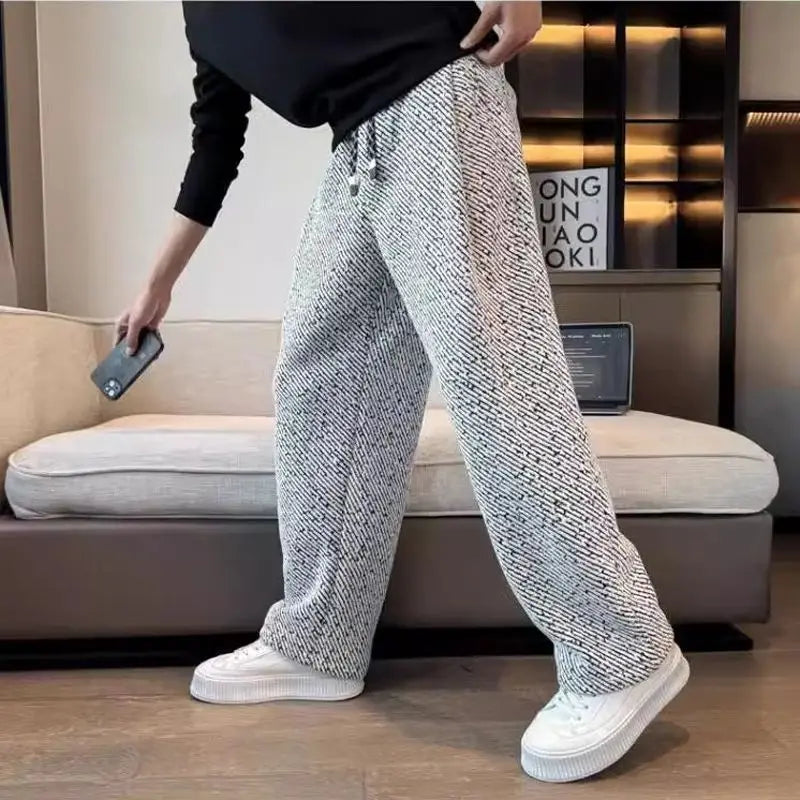Men's Loose-Fit Straight-Leg Trousers (Autumn/Winter)