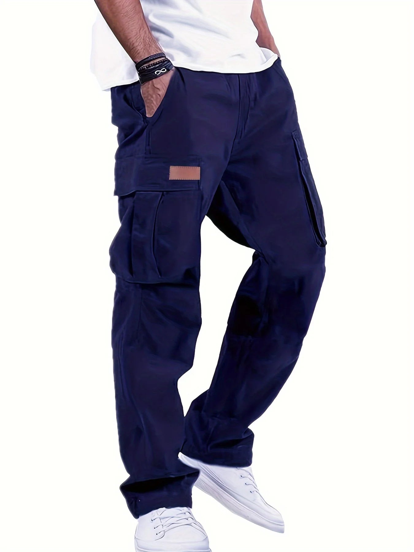 American-Style High-Street Multi-Pocket Cargo Pants