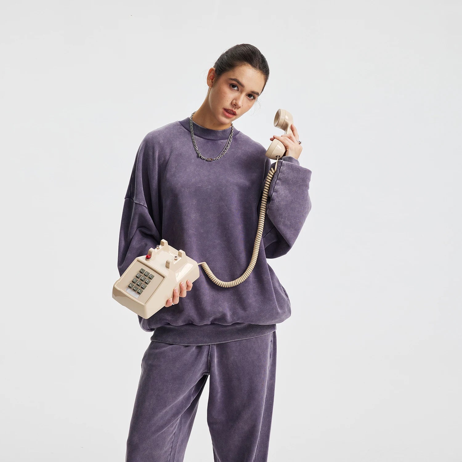 Men's Retro Loose-Fit Pullover (with Pockets)