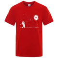 Men's Pure Cotton Summer T-Shirt with Fun Astronaut Print
