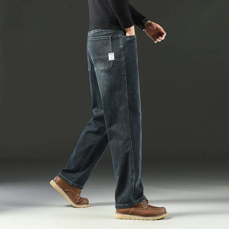 Men's Loose-Fit Denim Jeans (Spring/Autumn)