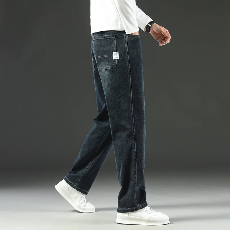 Men's Straight-Leg Wide-Leg Business Casual Trousers