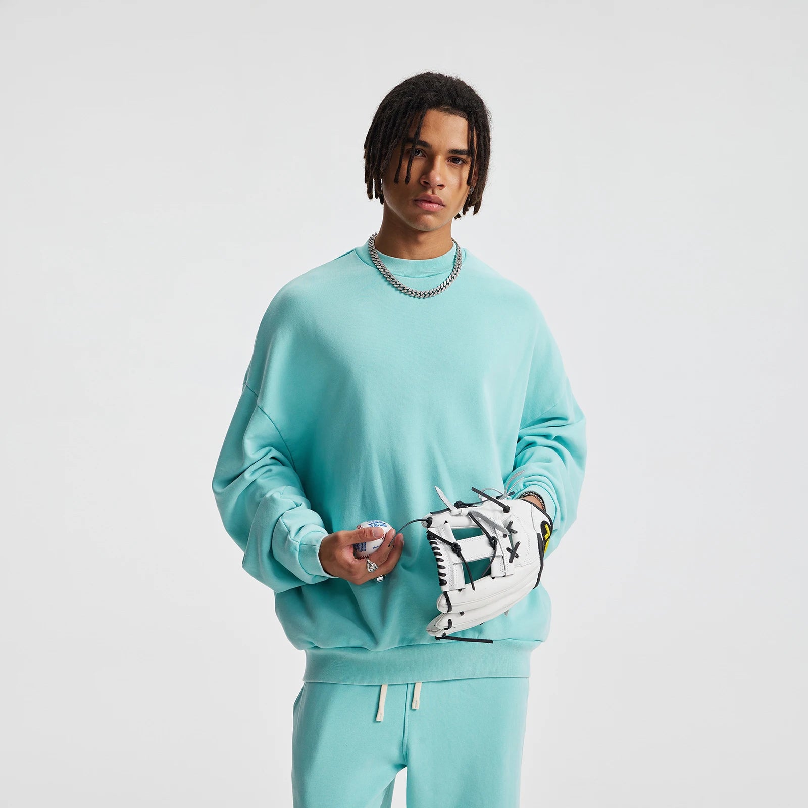 Men's Retro Loose-Fit Pullover (with Pockets)