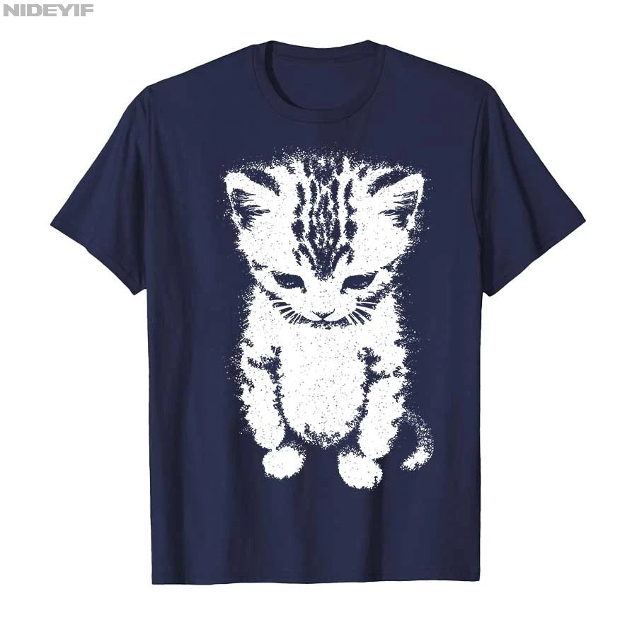 Sad Kitten Funny Meme Sad Crying Munchkin Cat Trendy T-shirt