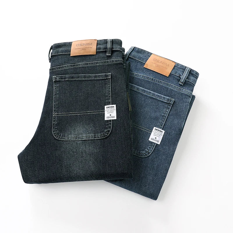 Men's Straight-Leg Wide-Leg Business Casual Trousers