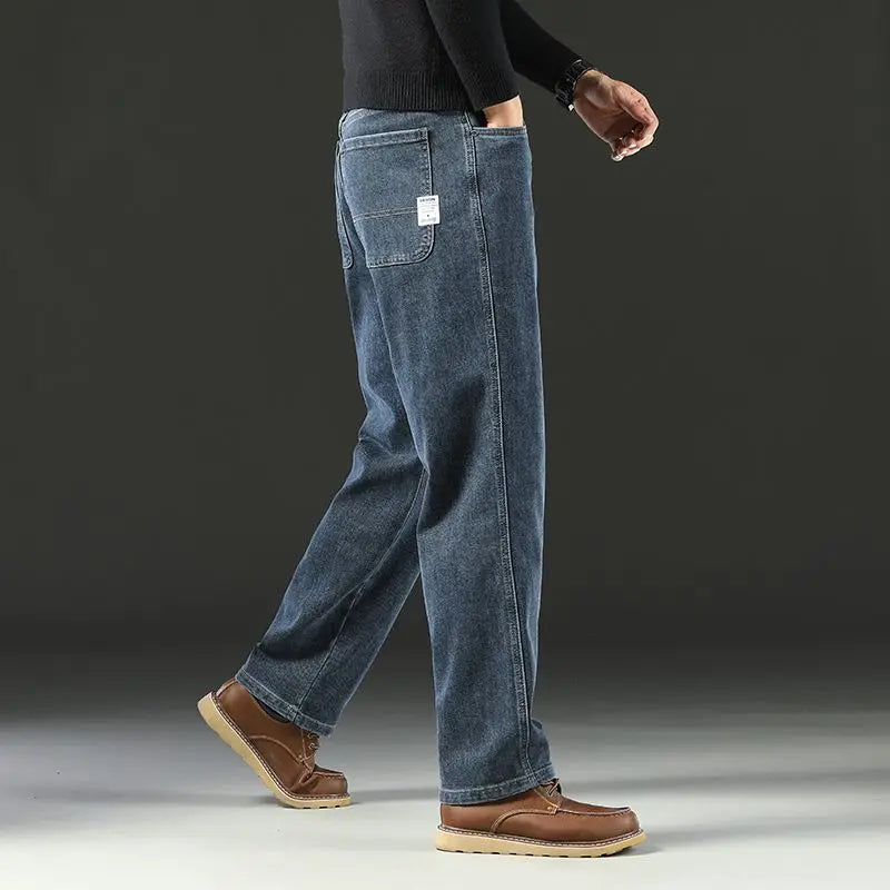 Men's Loose-Fit Denim Jeans (Spring/Autumn)