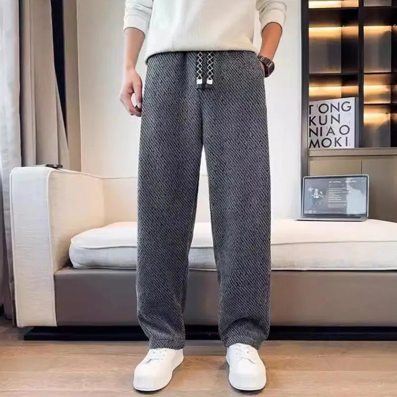 Men's Loose-Fit Straight-Leg Trousers (Autumn/Winter)