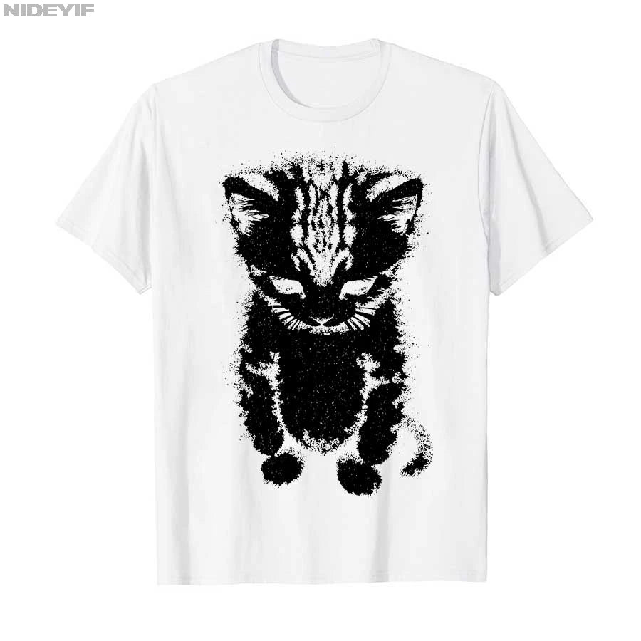 Sad Kitten Funny Meme Sad Crying Munchkin Cat Trendy T-shirt