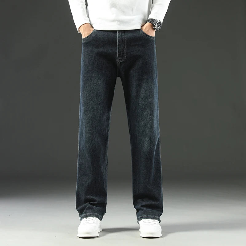 Men's Straight-Leg Wide-Leg Business Casual Trousers