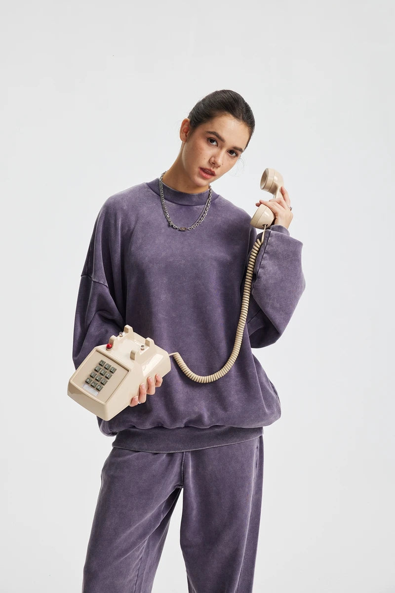 Men's Retro Loose-Fit Pullover (with Pockets)