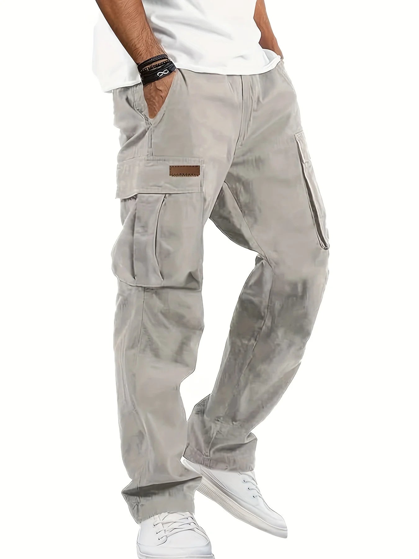 American-Style High-Street Multi-Pocket Cargo Pants