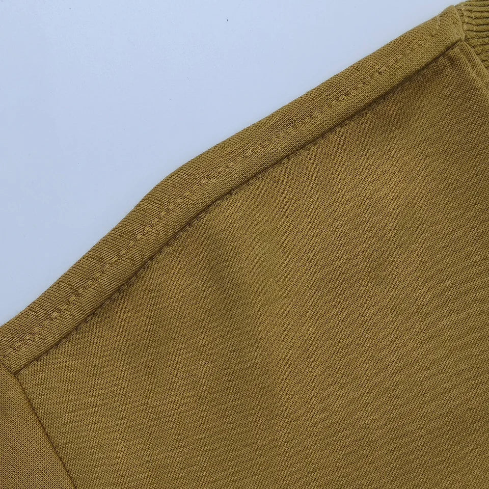 Spring/Autumn Unisex Loose-Fit Solid-Color Casual Sports Pullover