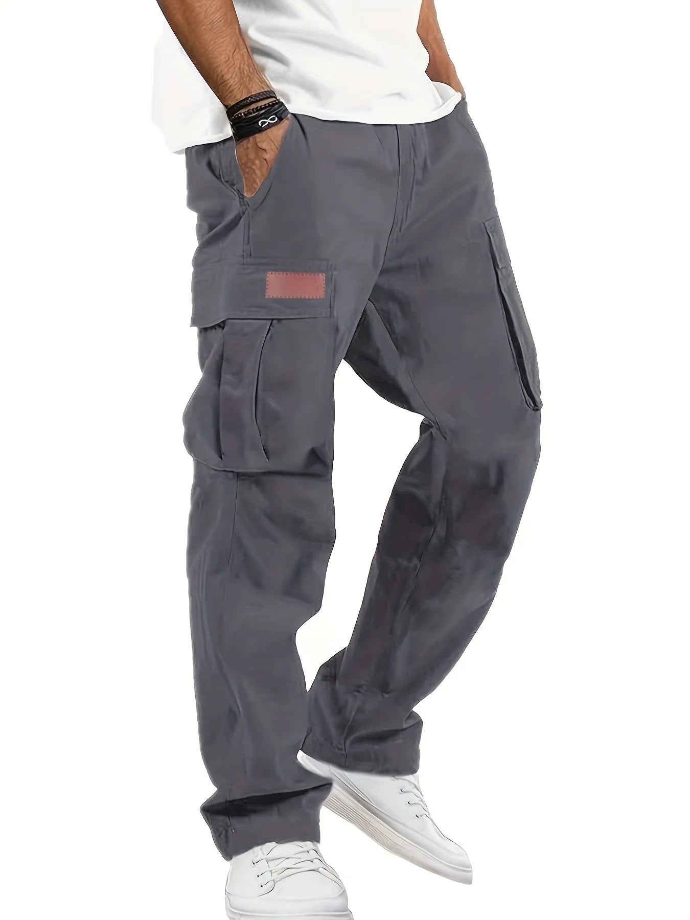 American-Style High-Street Multi-Pocket Cargo Pants