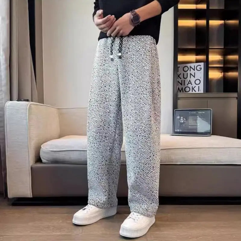 Men's Loose-Fit Straight-Leg Trousers (Autumn/Winter)