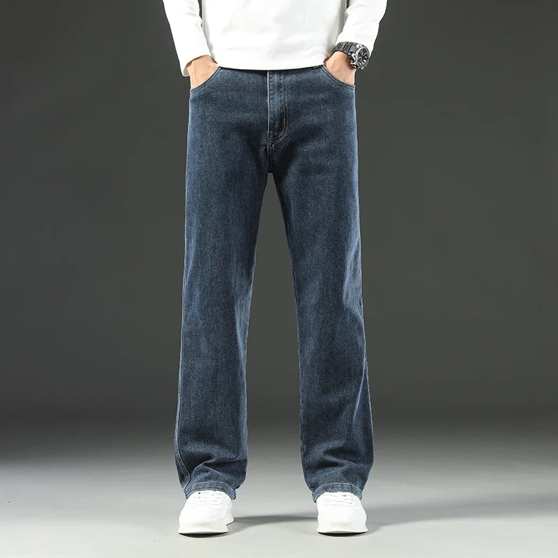 Men's Straight-Leg Wide-Leg Business Casual Trousers