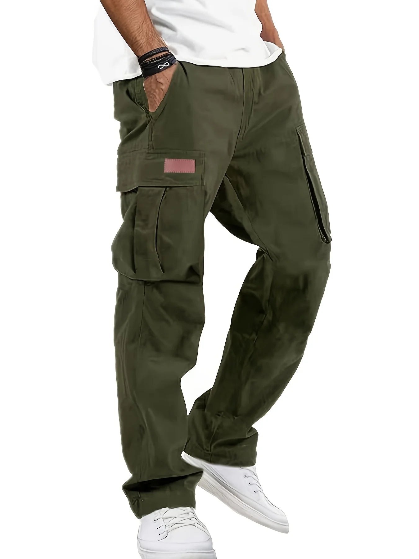American-Style High-Street Multi-Pocket Cargo Pants