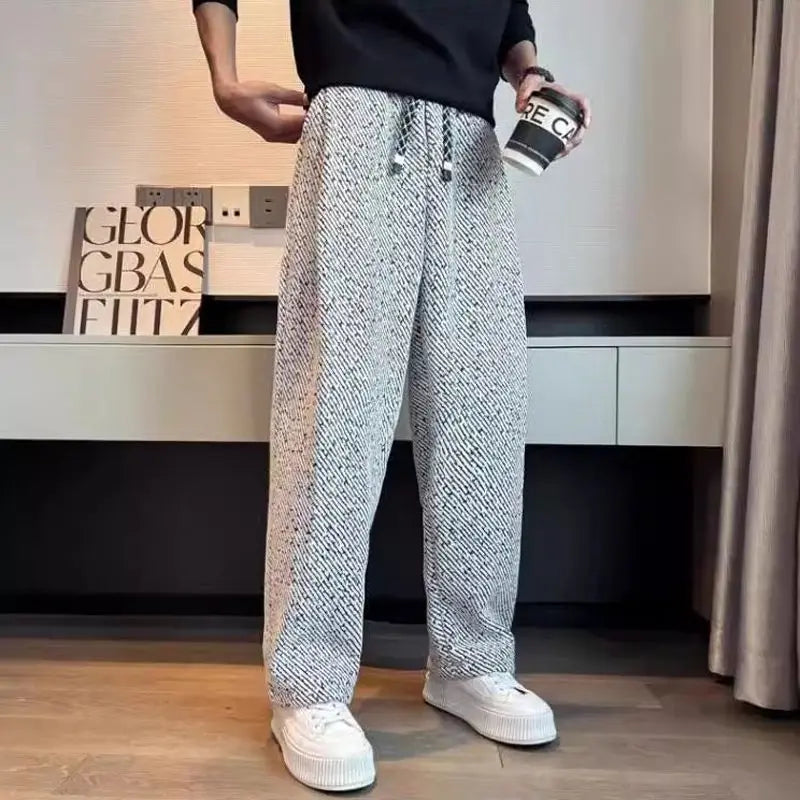 Men's Loose-Fit Straight-Leg Trousers (Autumn/Winter)