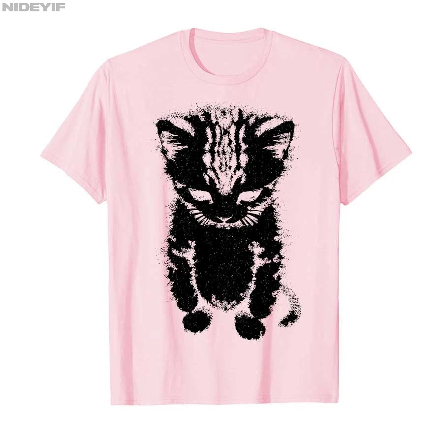 Sad Kitten Funny Meme Sad Crying Munchkin Cat Trendy T-shirt