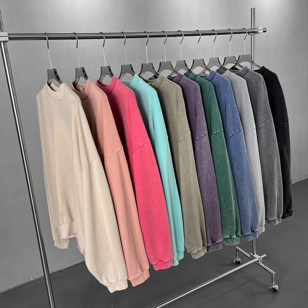 Men's Retro Loose-Fit Pullover (with Pockets)