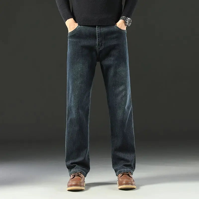 Men's Loose-Fit Denim Jeans (Spring/Autumn)